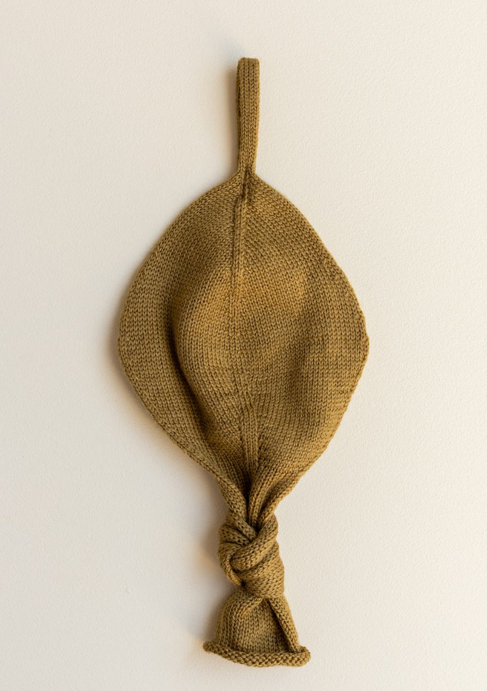 hvid Strick-Schnullertuch 'Titi Comforter' mustard