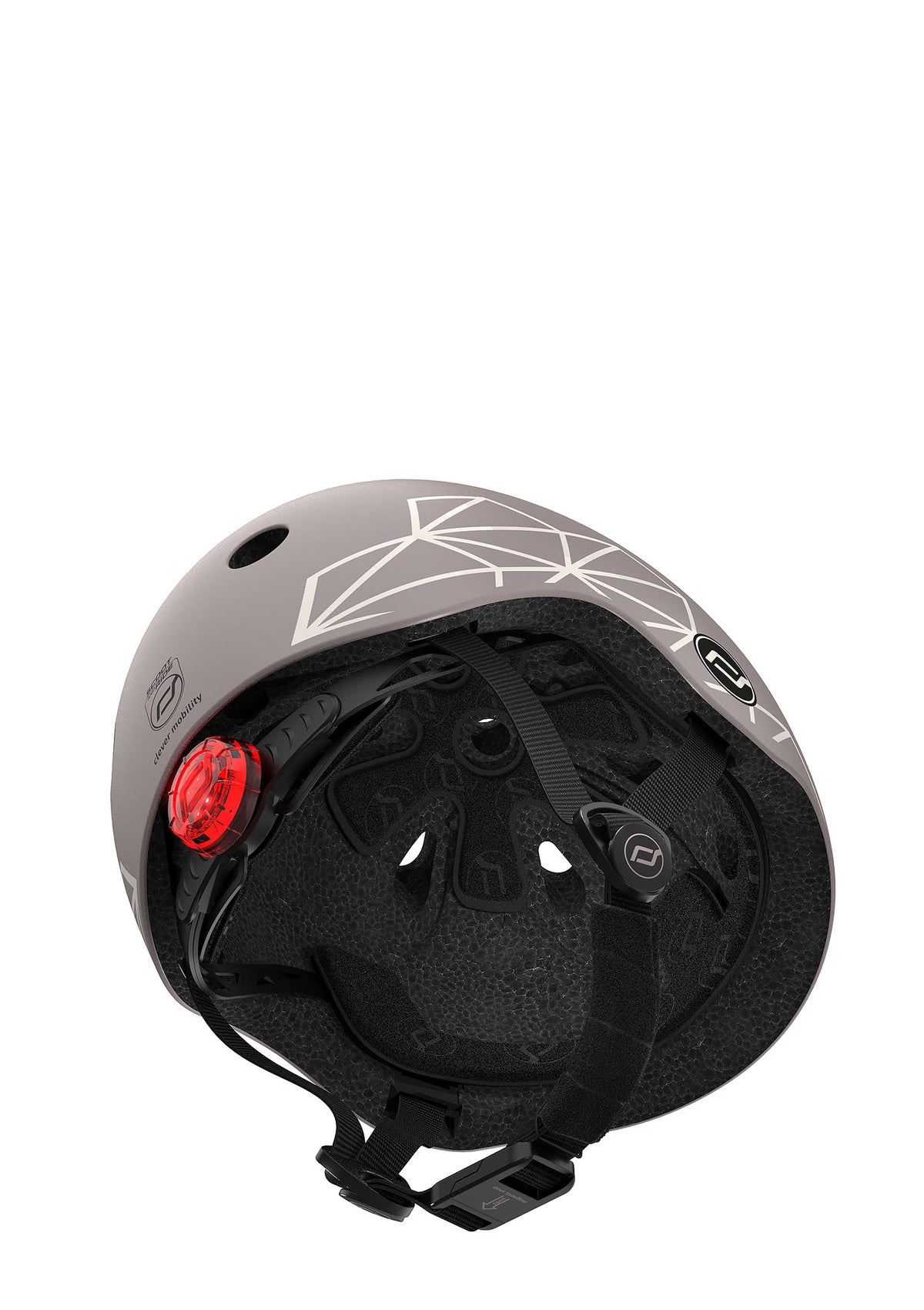 Scoot and Ride Helm Graphics Brown Lines