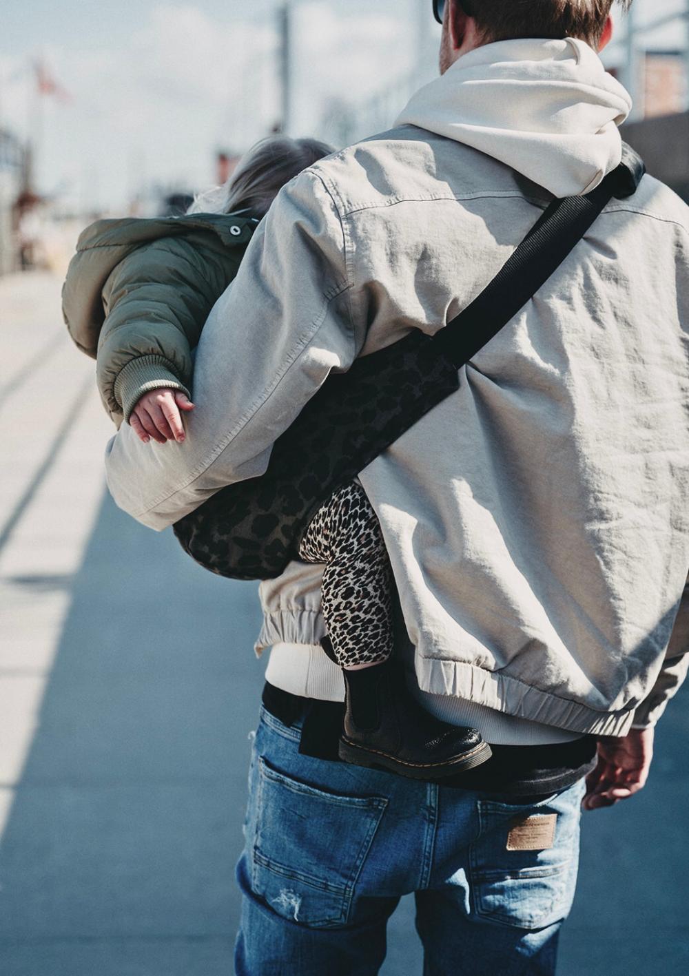 Wildride Kindertrage Grey Leopard