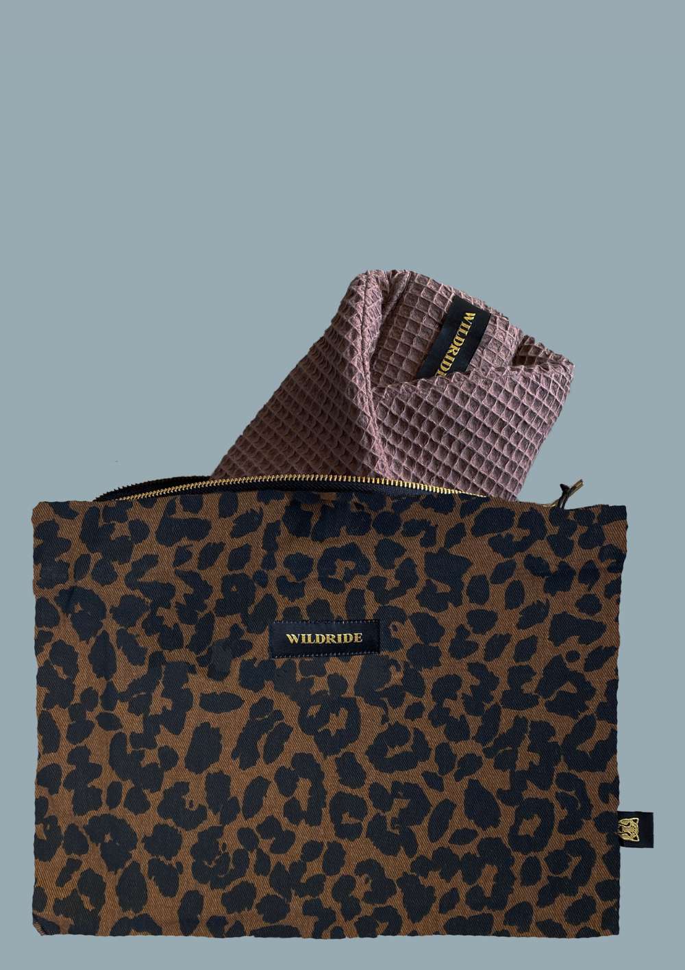 Wildride Aufbewahrungsbeutel Leopard braun
