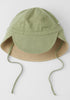 Wendbarer Sonnenhut UPF 50+ Olive Green/Sandy Beach