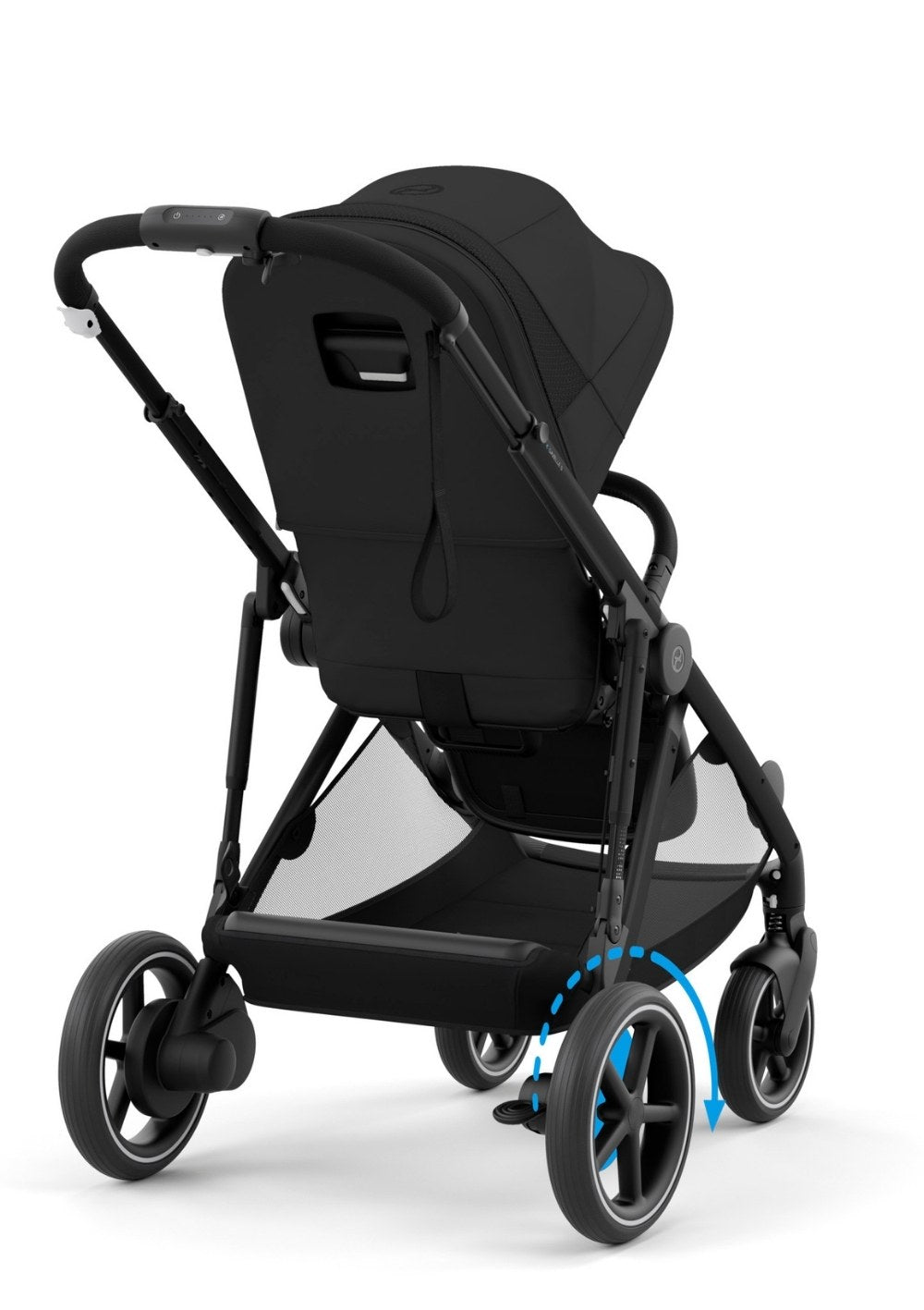Kinderwagen 'e-Gazelle S' Moon Black / Black Frame