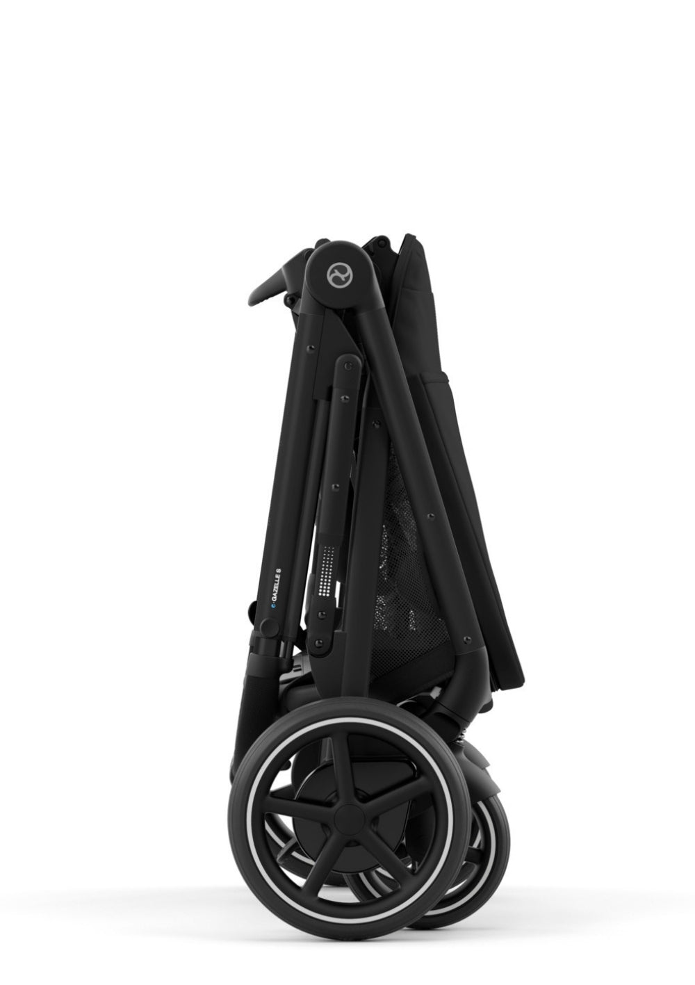 Kinderwagen 'e-Gazelle S' Moon Black / Black Frame