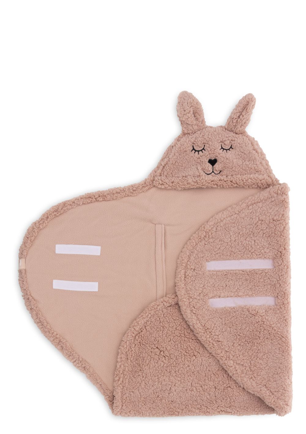 Jollein Einschlagdecke für Babyschale 'Bunny' Wild Rose
