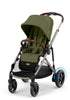 Kinderwagen 'e-Gazelle S' Moss Green / Taupe Frame