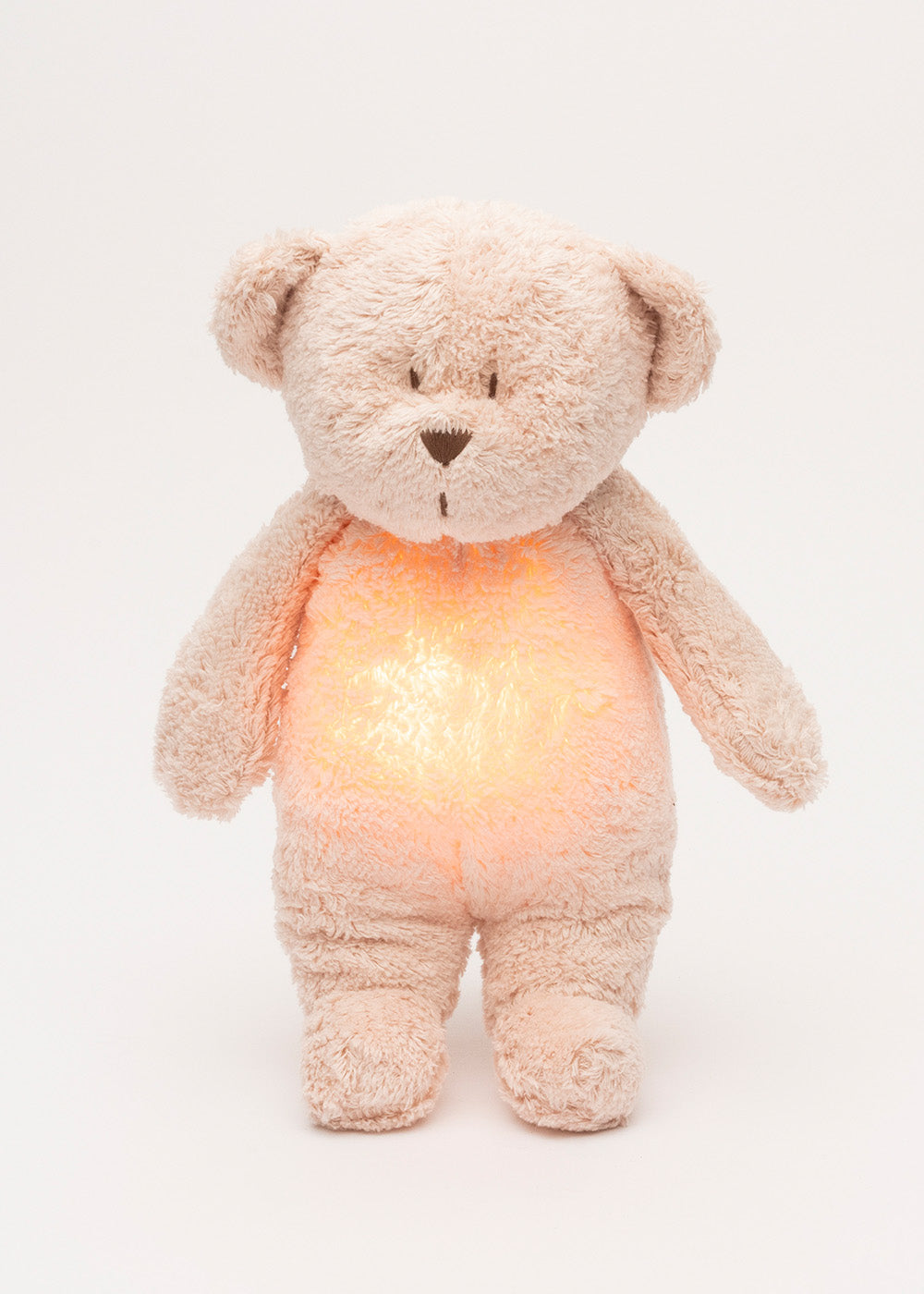 Moonie Teddybär mit Licht 'Organic Humming Bear 2.0' rose