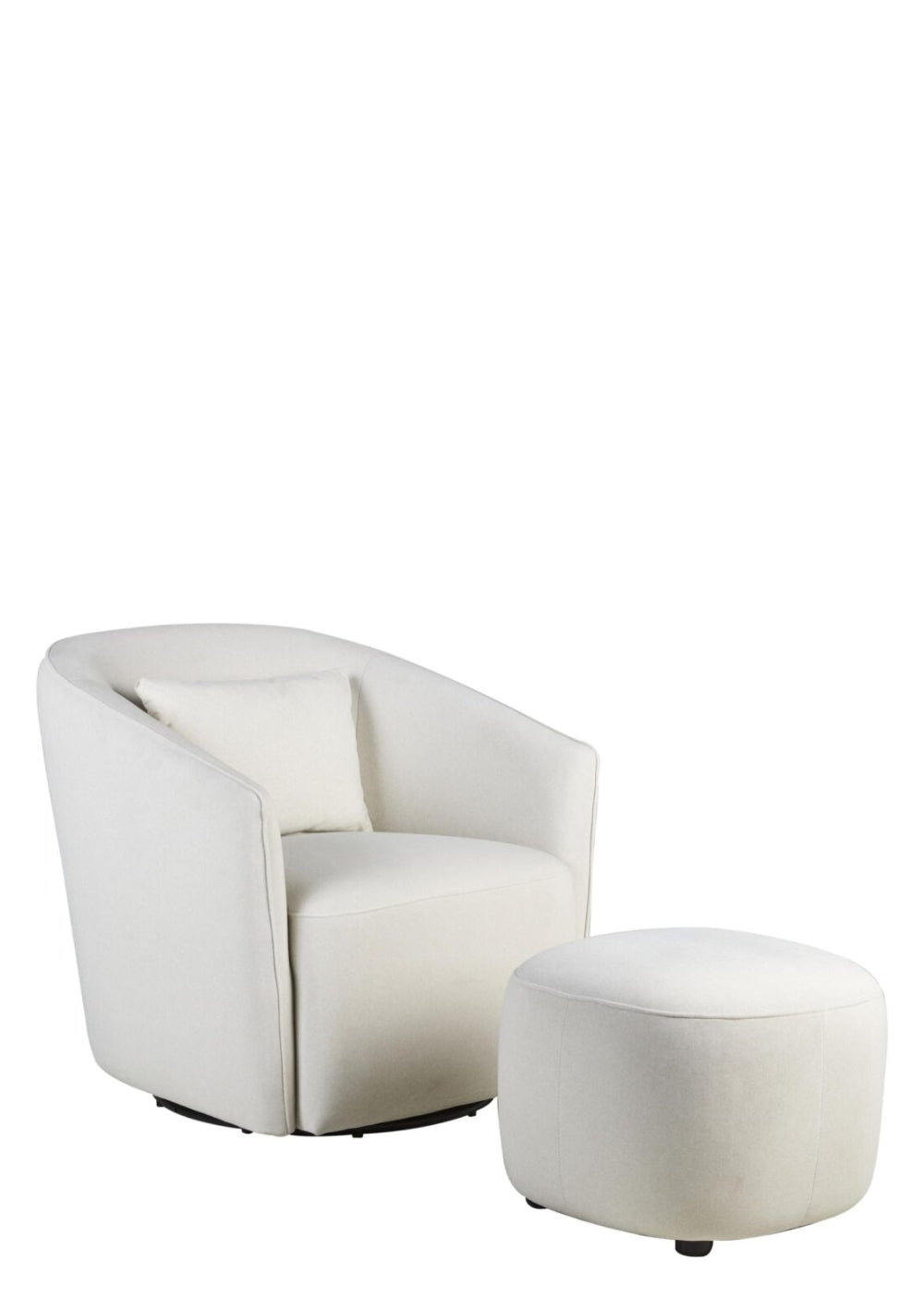 Quax Hocker 'Gomi' Mohair Beige
