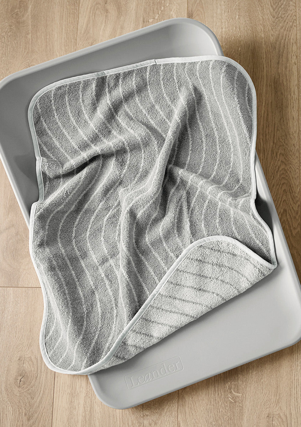 Leander Topper Wickelauflage 'Woodland' Cool Grey