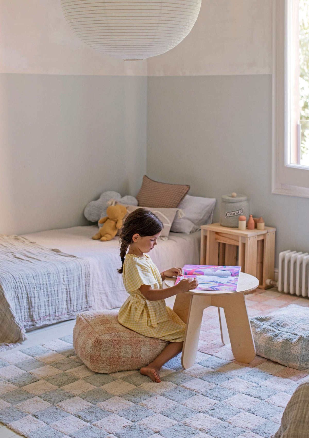 Lorena Canals Sitzpouf 'Vichy' Rose