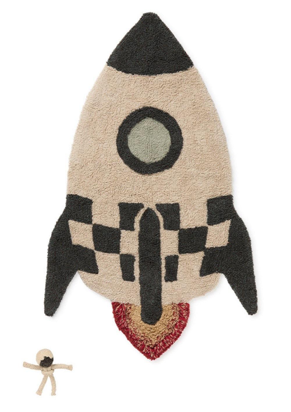 Lorena Canals Teppich mit Weltraum-Motiv 'Rocket' 135 x 85 cm