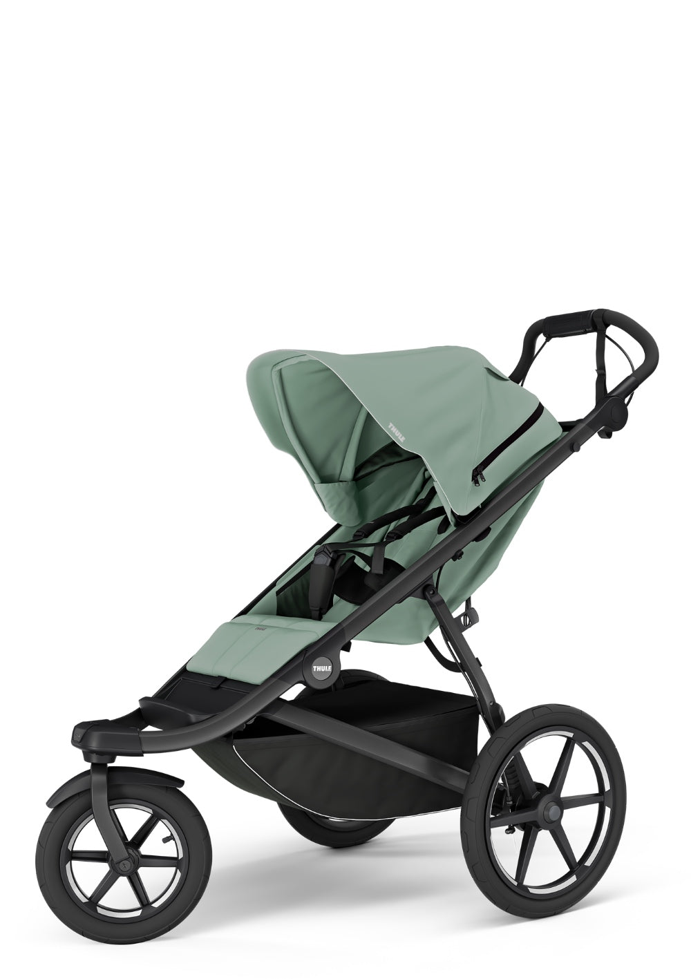 Thule Sportwagen 'Urban Glide 3' Mist Green – frontale Seitenansicht