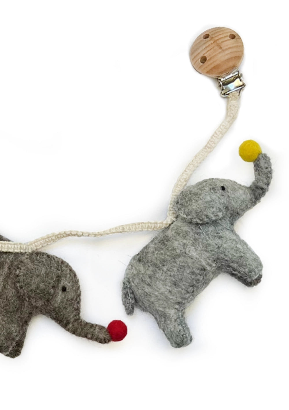 Gamcha Kinderwagenkette 'Elephants'
