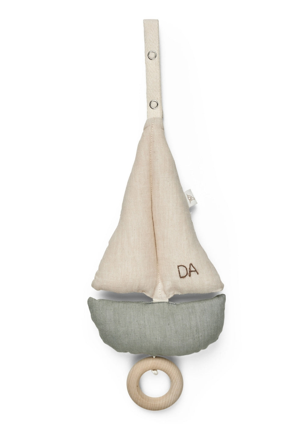 Dear April Spieluhr Segelboot 'Pondus' blau/off-white