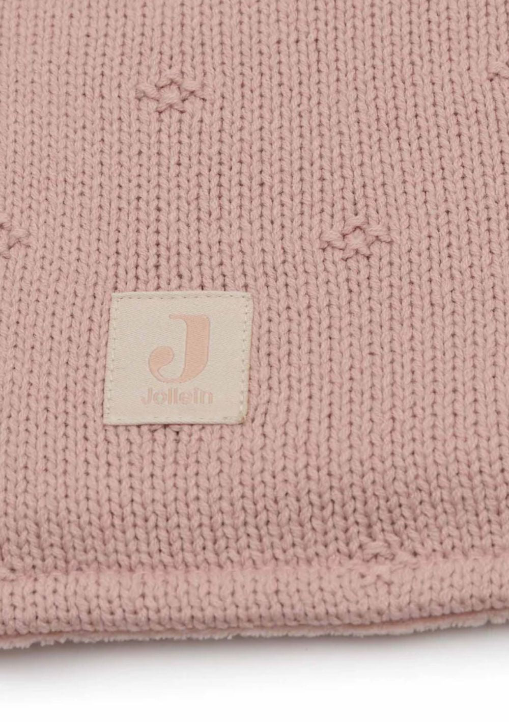 Jollein Decke 'Cosy Knit' Wild Rose / Velvet 100 x 75 cm