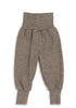 Wolle/Seide Baby-Hose mit Nabelbund Walnuss