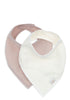 2er-Set Musselin Bandana Lätzchen Wild Rose / Oatmeal