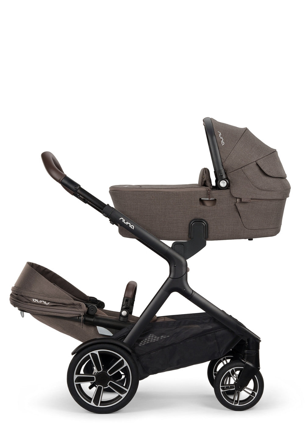 Nuna Kinderwagen-Set 'DEMI next' (inkl. Rider Board) Chestnut