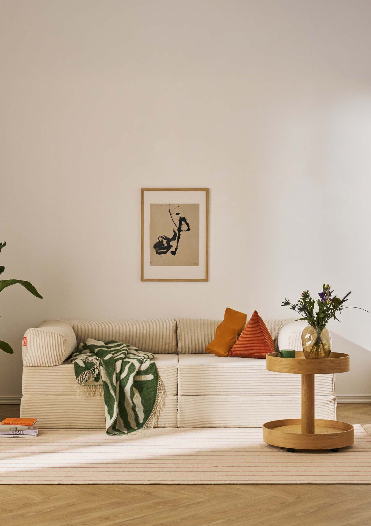 Funzy Family Sofa Cord Creme Beige