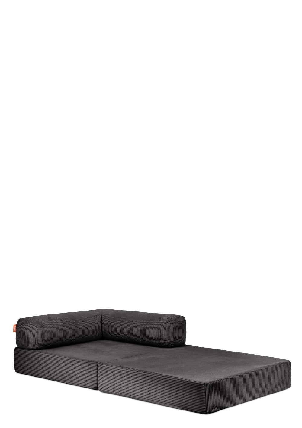 Funzy Family Sofa Cord Kiesel Grau