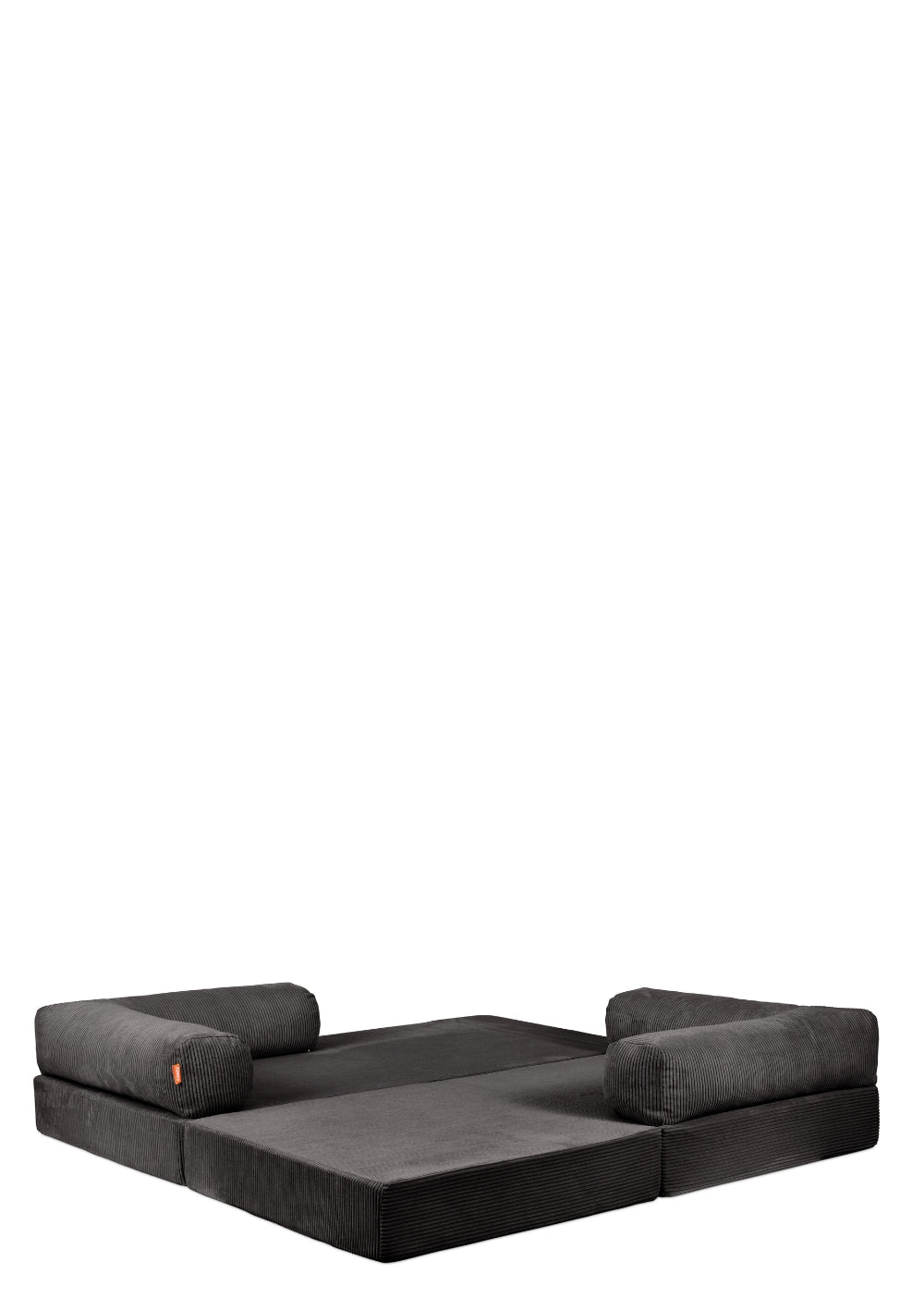 Funzy Family Sofa Cord Kiesel Grau