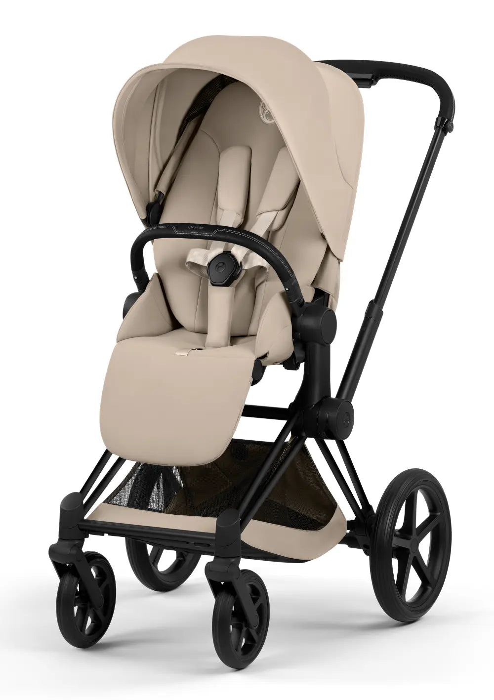 Cybex Kinderwagen-Set 'Priam Comfort' Cozy Beige (Matt Black Frame)