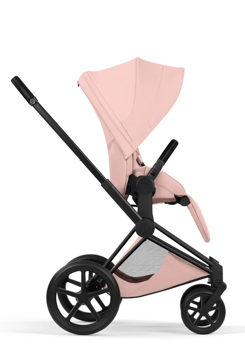 Cybex Kinderwagen-Set 'Priam Style' Peach Pink (Matt Black)