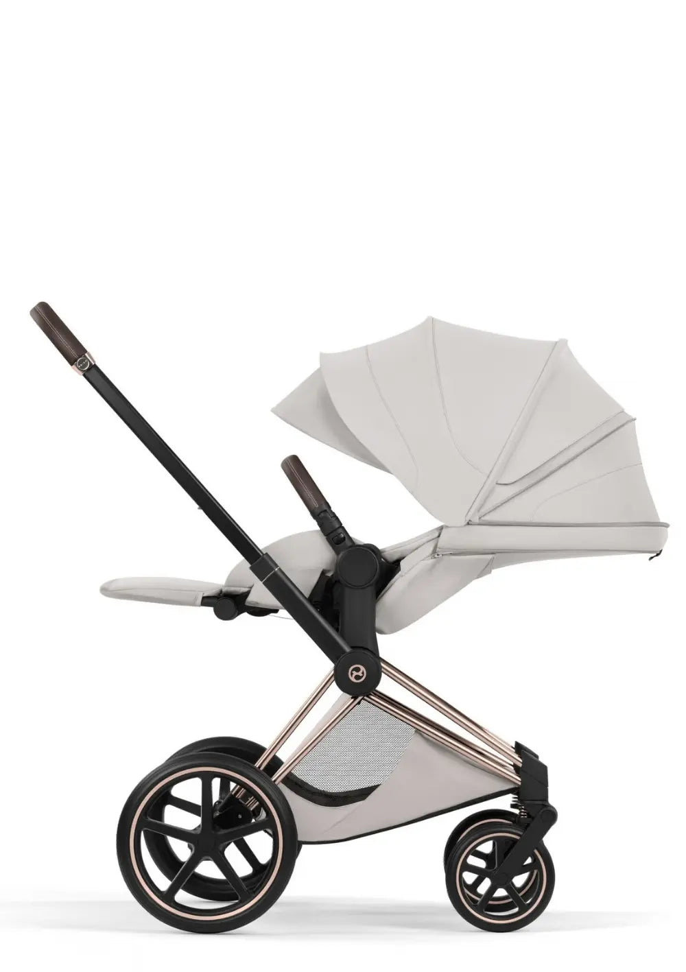 Cybex Kinderwagen-Set 'Priam Style' City Grey (Frame Roségold)