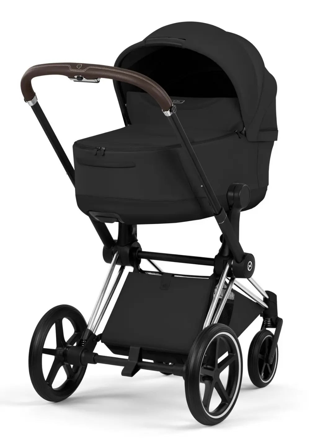 Cybex Kinderwagen-Set 'Priam Style' Sepia Black (Frame Chrome Brown)