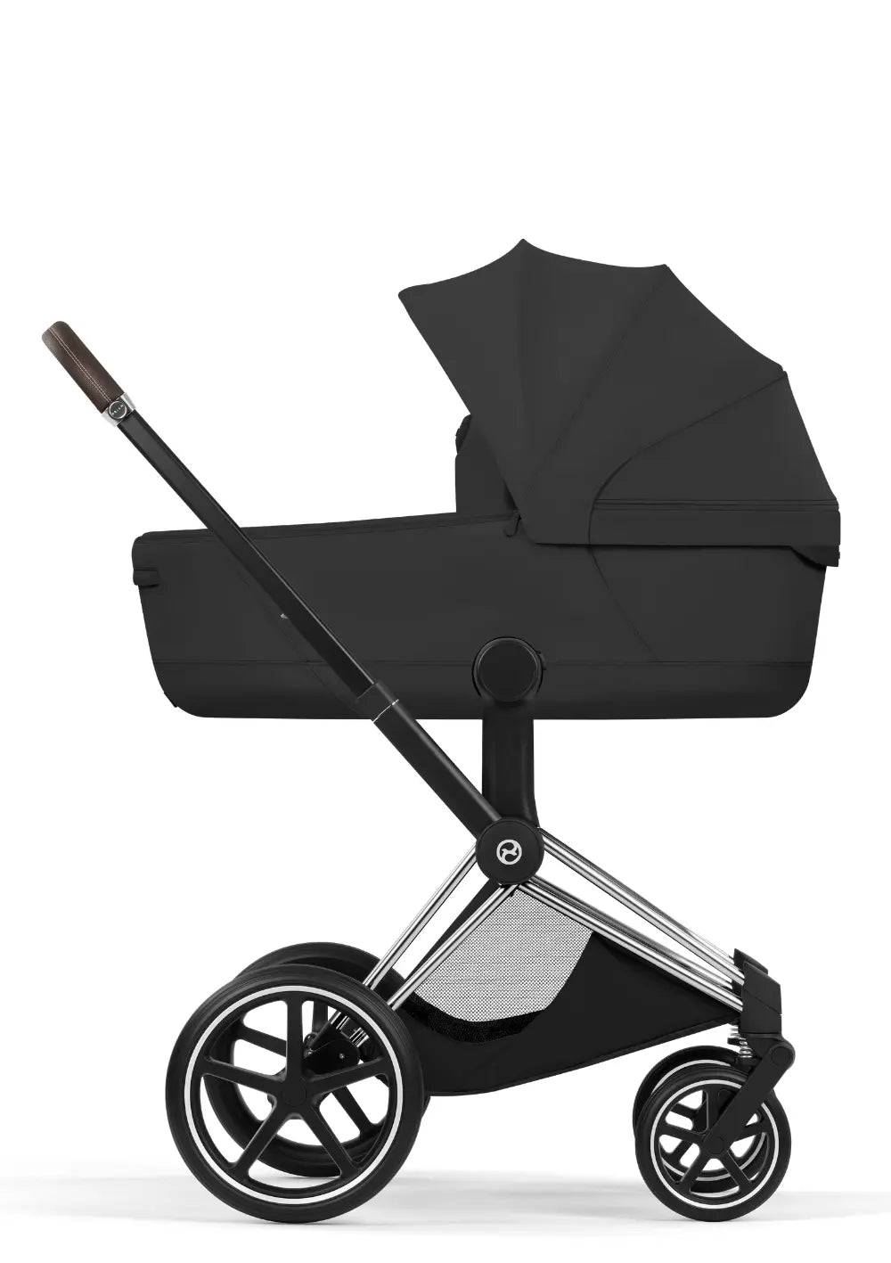 Cybex Kinderwagen-Set 'Priam Style' Sepia Black (Frame Chrome Brown)