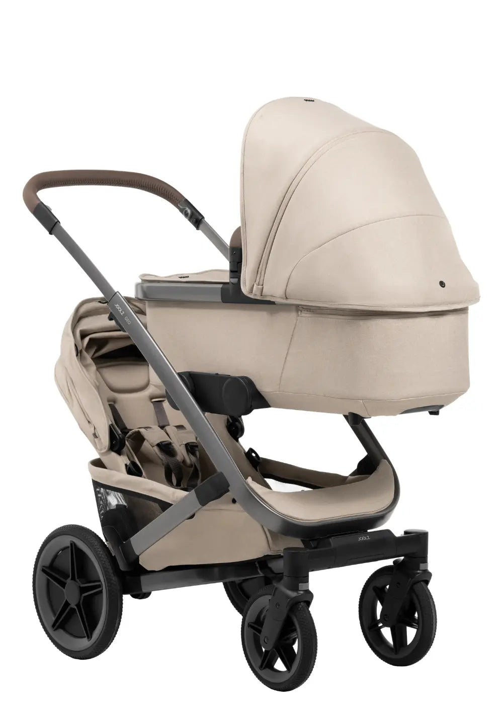 Joolz Geschwisterkinderwagen-Set 'Geo5 Double' Sandy Taupe