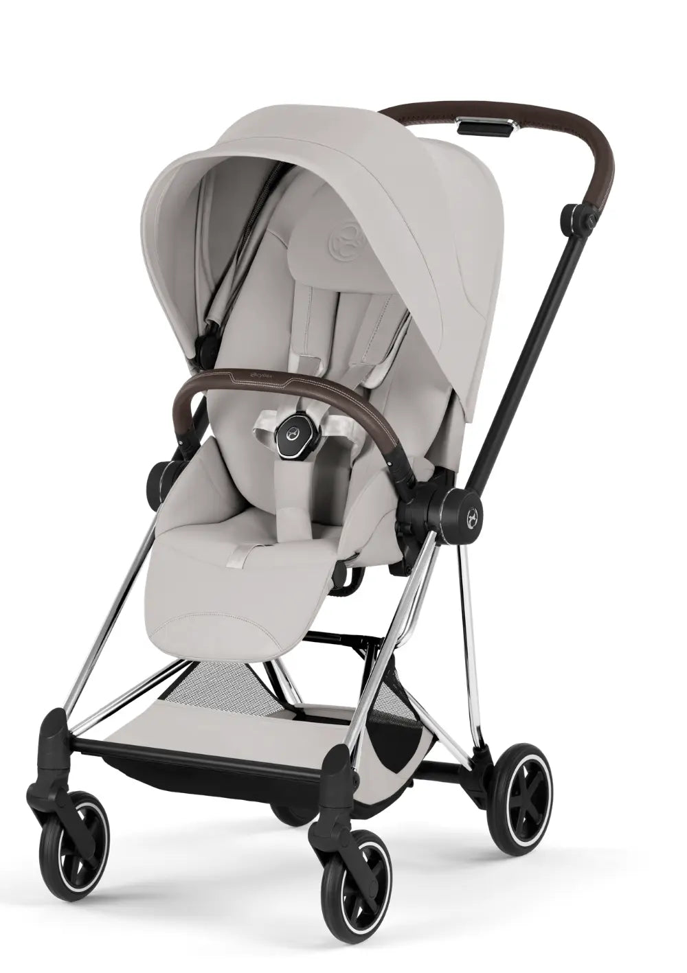 Cybex Kinderwagen-Set 'Mios' City Grey / Chrome Brown Frame