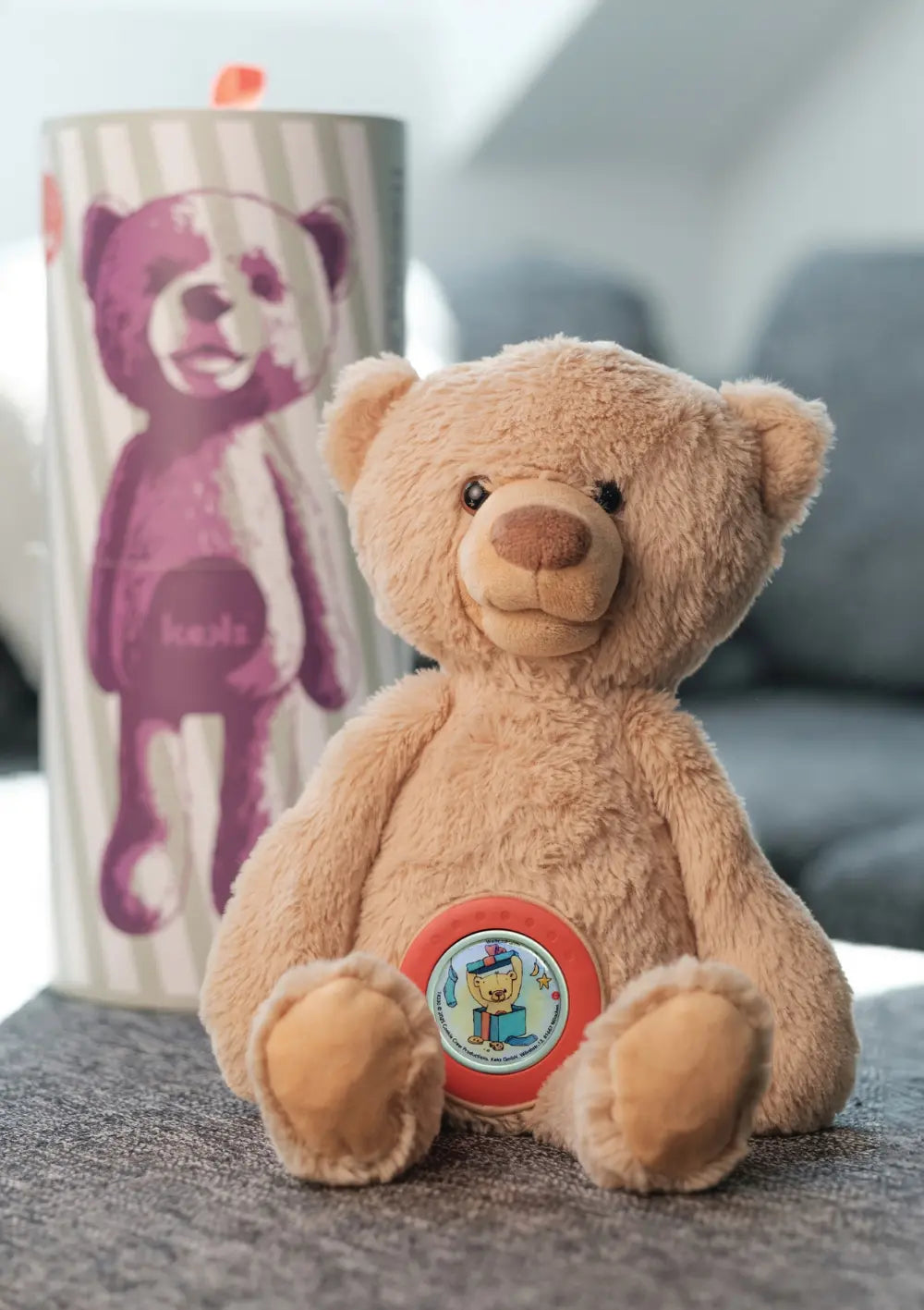 Kekz Starter-Set 'Theodore KekzBär': sprechender Kuschelbär inkl. 3 Audiochips kommt in schöner Geschenkverpackung