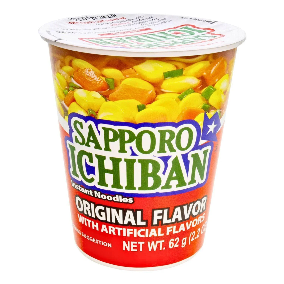 SAPPORO ICHIBAN RAMEN ORIGINAL CUP NOODLE 2.20 OZ