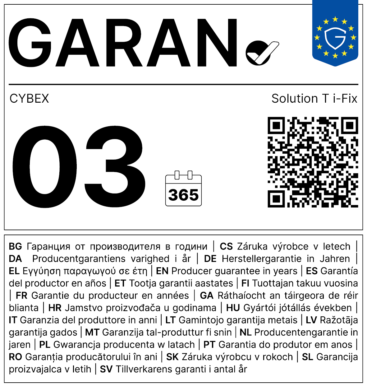 Vollständiges GARAN-Label, 3 Jahre Garantie auf Folgesitz 'Solution T i-Fix PLUS' Cozy Beige