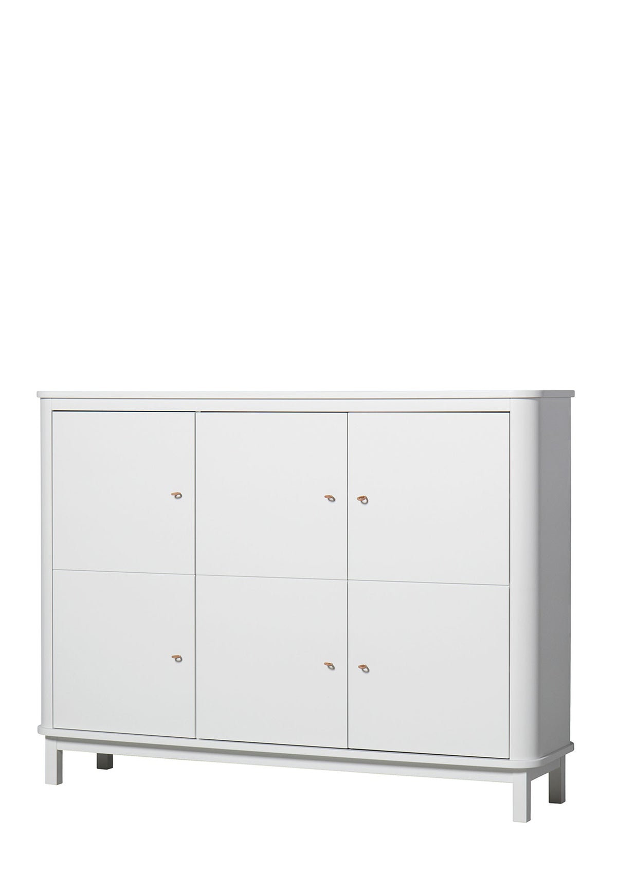 'Wood' Multi-Schrank 3-türig weiss