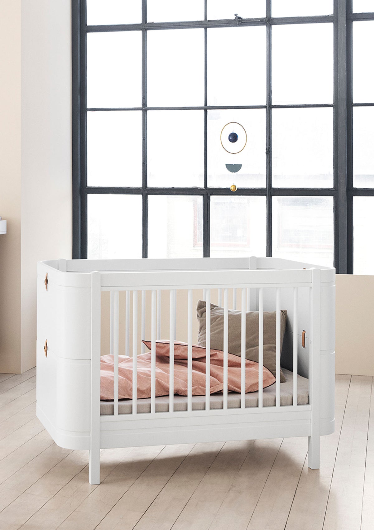 Babybett 'Wood Mini+ basic' Weiss