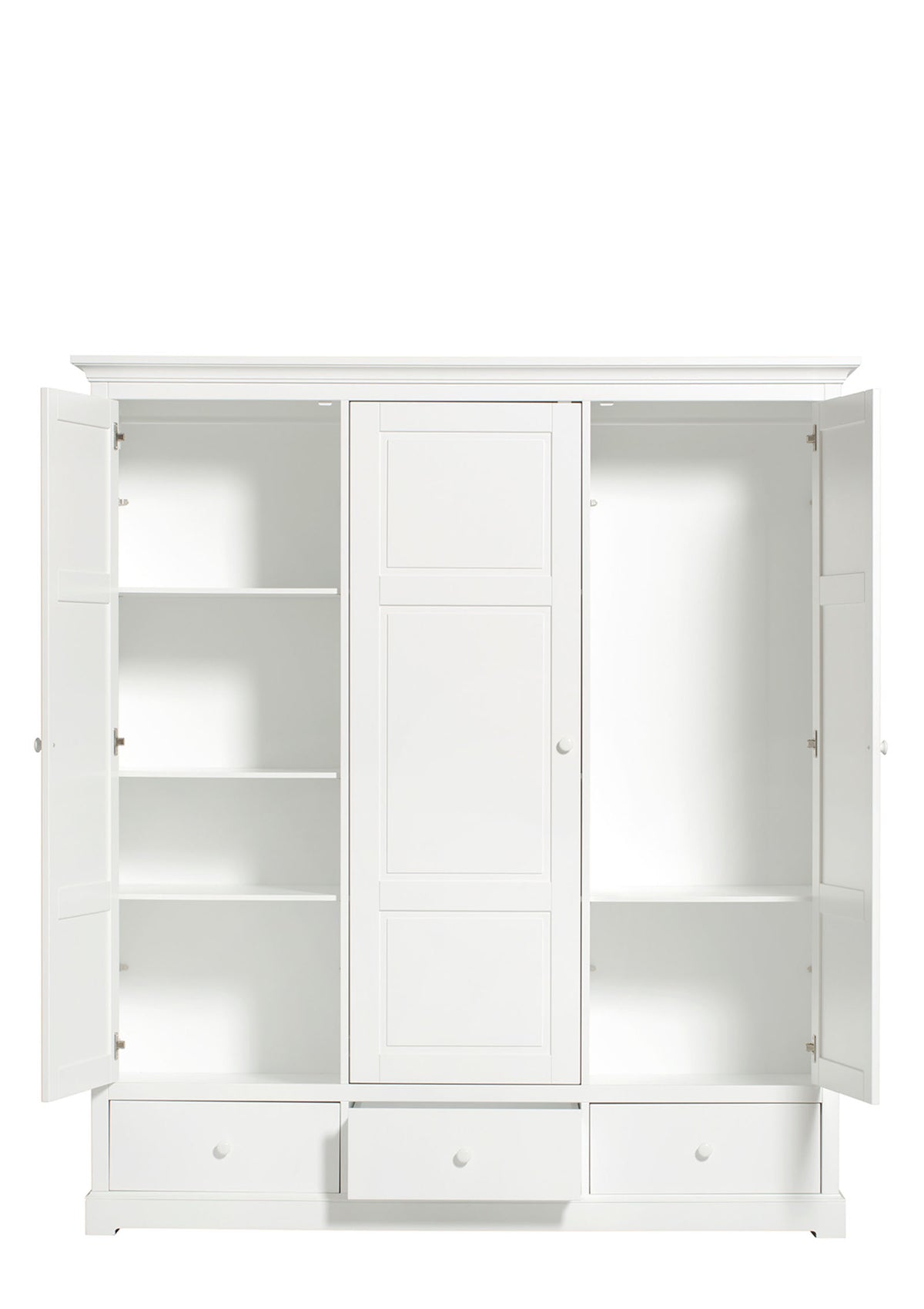 'Seaside' Kleiderschrank 3-türig weiß