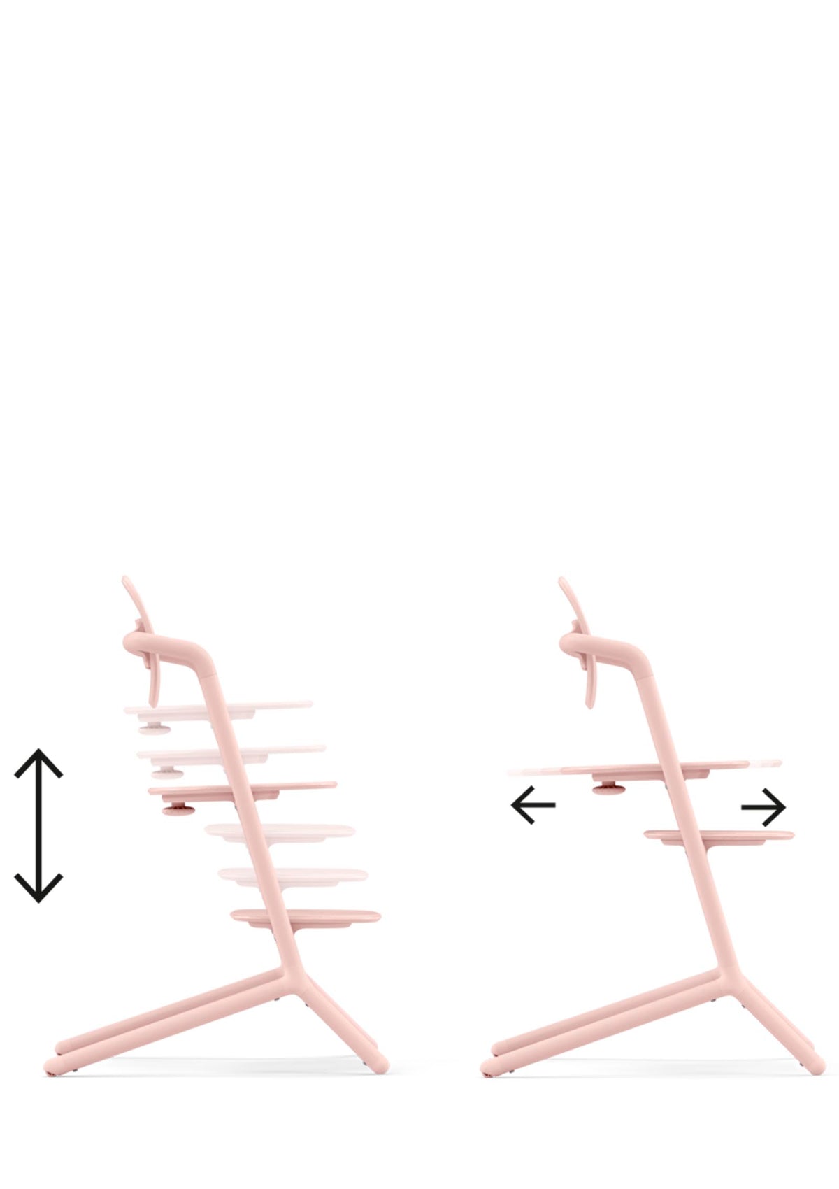 Cybex Hochstuhl Lemo 4-in-1 Set Pearl Pink / Light Pink