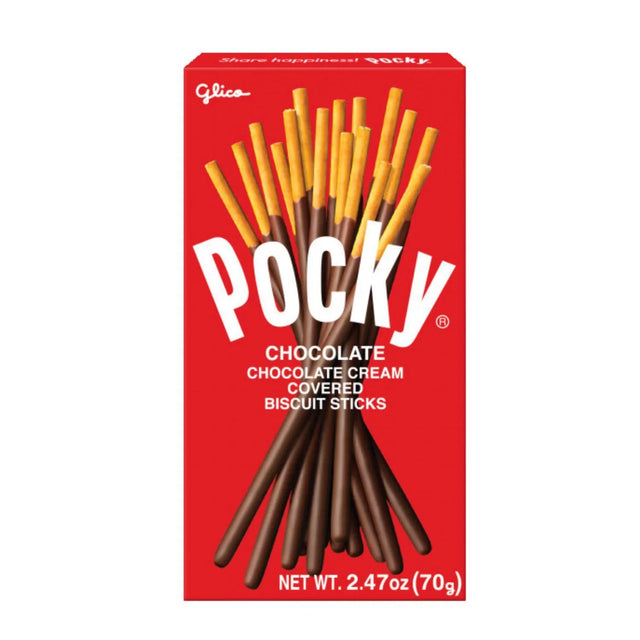 GLICO POCKY CHOCOLATE CREAM COVERED BISCUIT STICKS 2.47OZ/70G - GOHAN Market