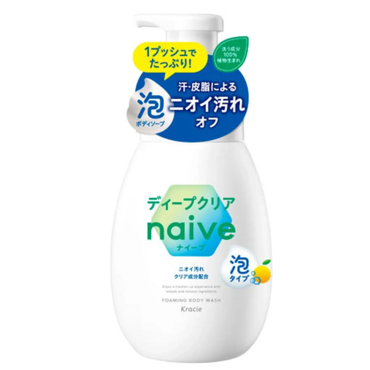 KRACIE NAIVE FOAMING BODY WASH MOIST