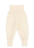 Wolle/Seide Baby-Hose  mit Nabelbund  Natur