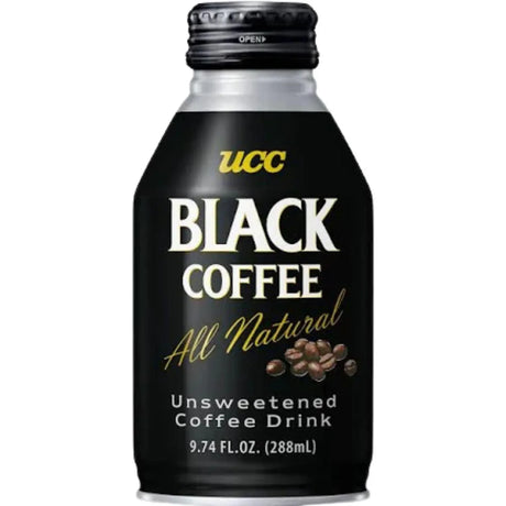 UCC BLACK COFFEE ALL NATURAL COFFEE DRINK 9.74FL OZ/288ML - GOHAN Market