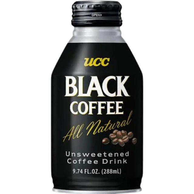UCC BLACK COFFEE ALL NATURAL COFFEE DRINK 9.74FL OZ/288ML - GOHAN Market
