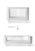 Umbauset für 'Wood Mini+' Babybett zum Juniorbett Weiß