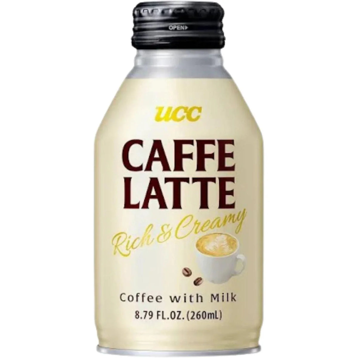 UCC CAFFE LATTE RICH CREAMY CAN 8.79FL OZ/260ML - GOHAN Market