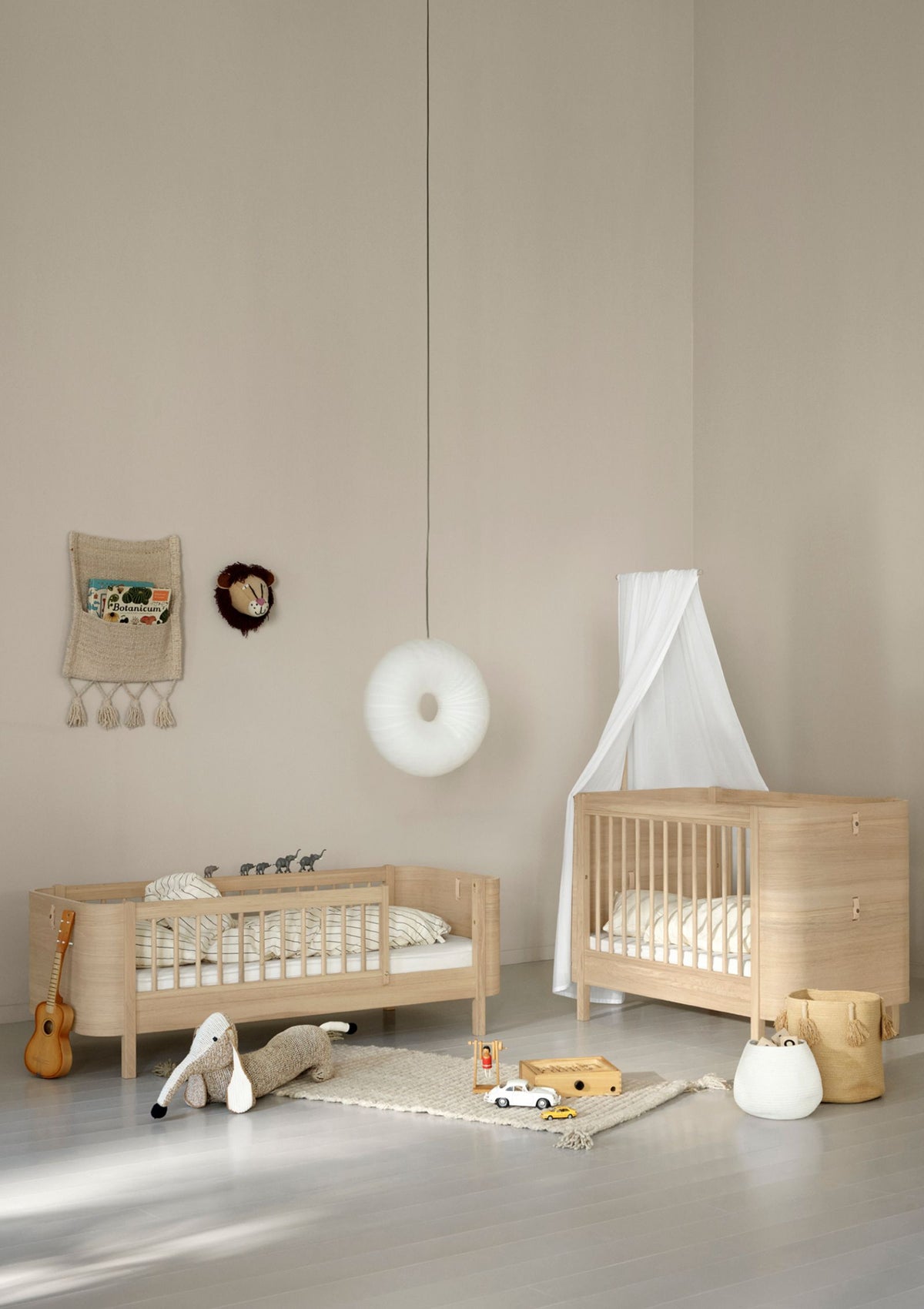 Oliver Furniture Geschwisterset für Babybett 'Wood Mini+' Eiche