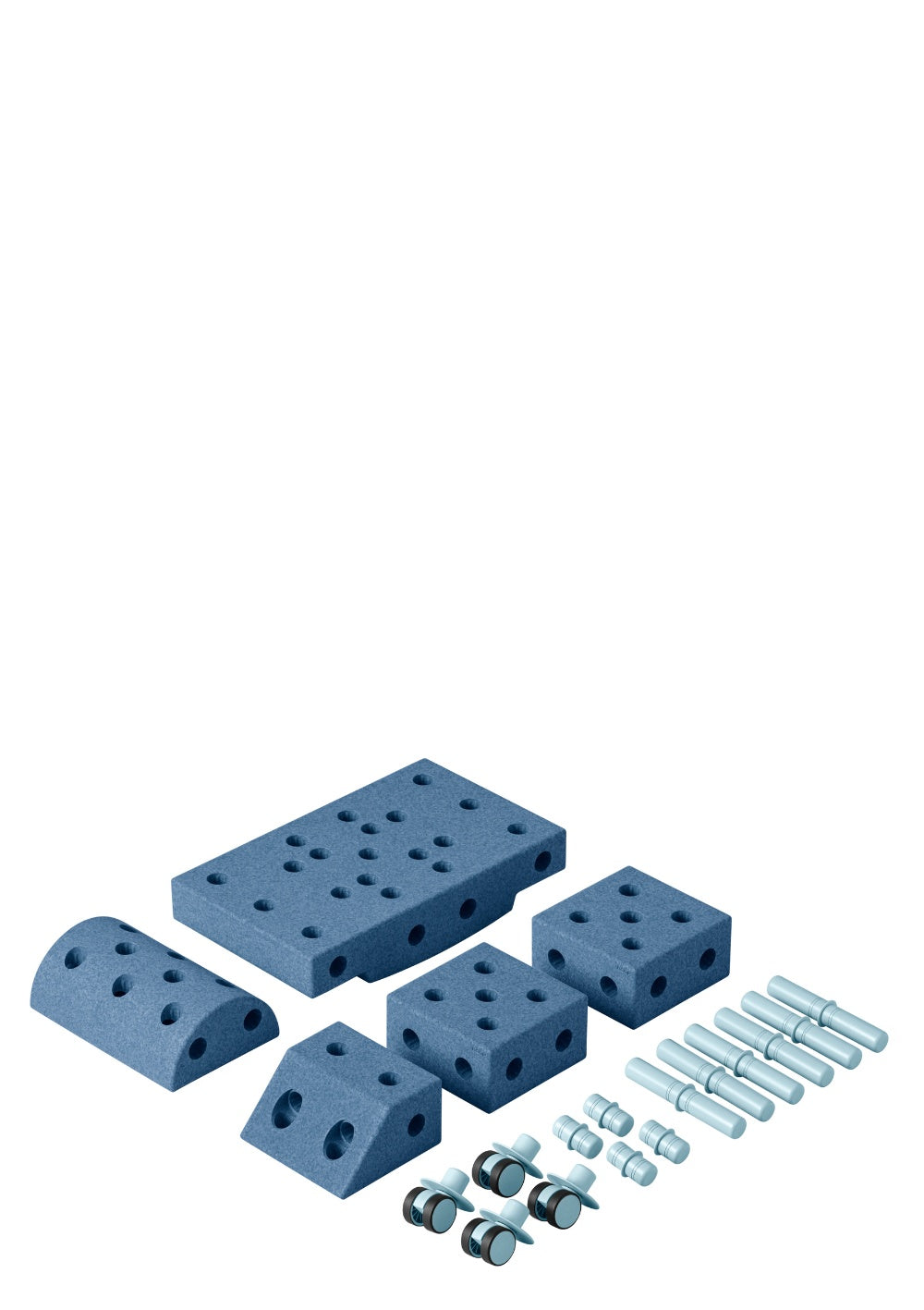 MODU Bauspielzeug 'Explorer-Set' 20-teilig Deep Blue / Sky Blue