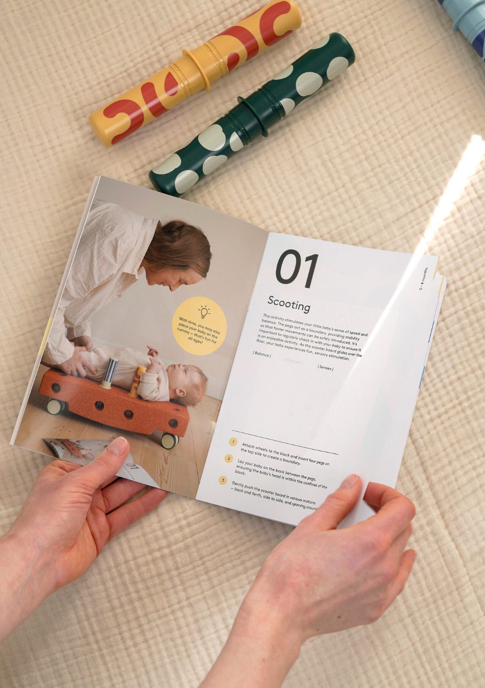 MODU Baby Activity Set Sand Grey / Honey Yellow
