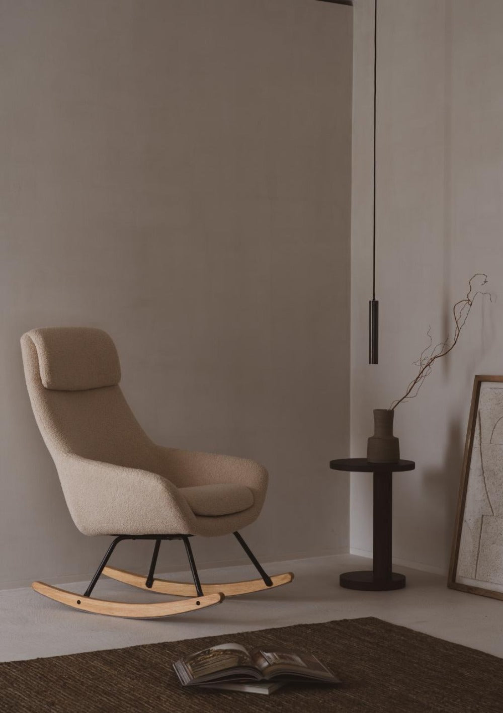 Quax Schaukelstuhl Erwachsene 'Nordic' Sheep Beige