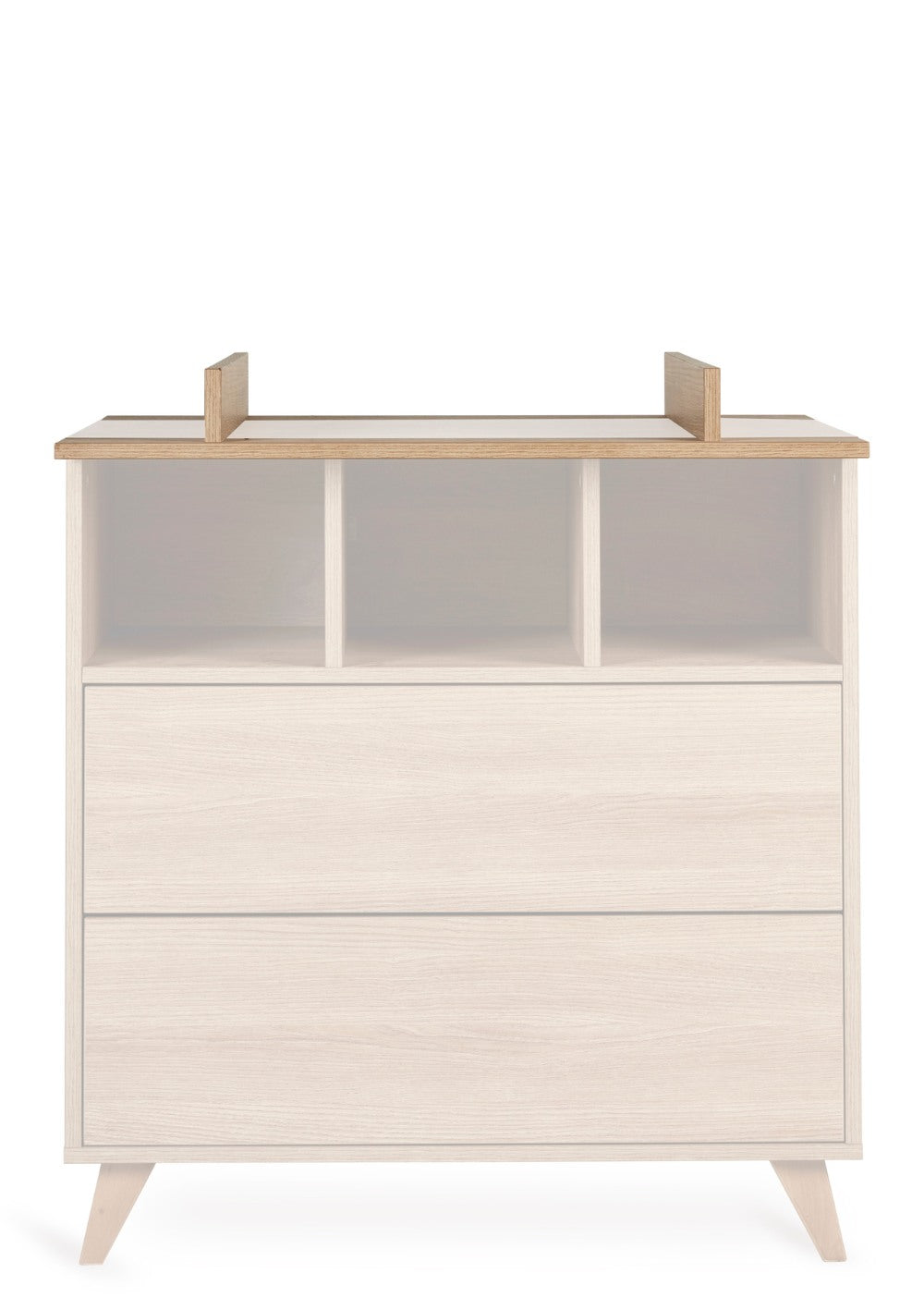 Quax Wickelaufsatz für Kommode 'Loft' Honey Ash